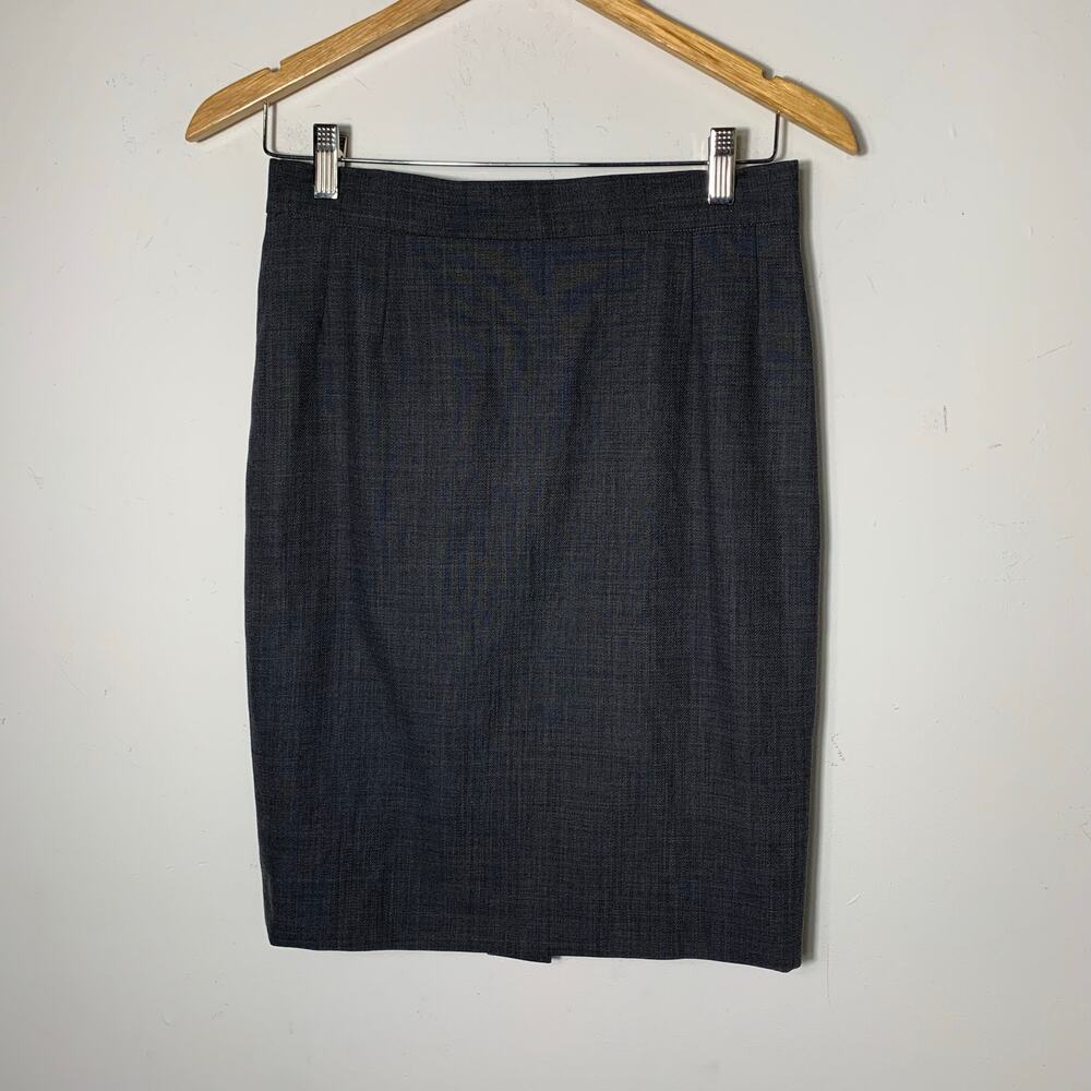Womens Escada Gray Pencil Skirt Size 34/ US 4 EUC!